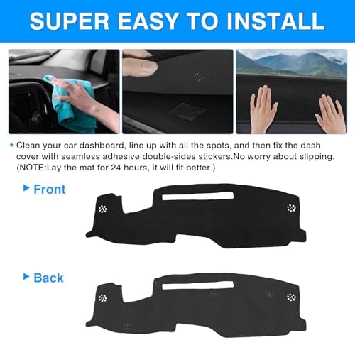 Autorder Dashboard Cover Mat for Chevy Chevrolet Silverado/GMC Sierra 1500 - Image 5