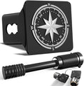 Compass Logo Hitch Cover for 2 Inch Receivers by TOEASYTY
