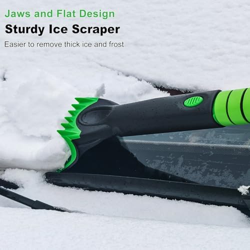 SEAAES 55 Inch Snow Broom and Ice Scraper - Image 5