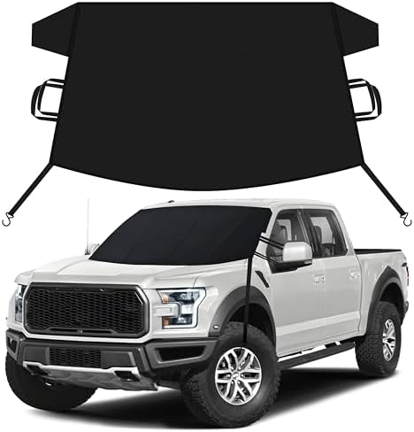 EcoNour Windshield Snow Cover, Heavy-Duty 600D Oxford Fabric by EcoNour