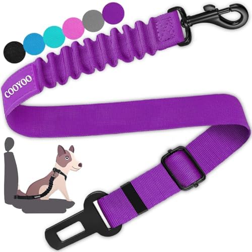 COOYOO Dog Seat Belt, Retractable Dog Car Harness Seat Belt by COOYOO