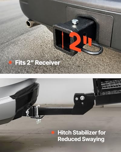 VEVOR 60x24x14 in Hitch Cargo Carrier, 500lbs Capacity Folding Trailer Hitch - Image 5