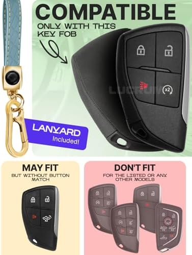 Lucrum Compatible with Chevy, Buick Key Fob Cover & Keychain - Image 2