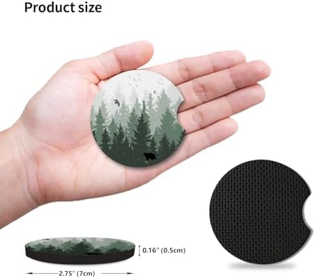 Car Coasters for Cup Holders, Cute Car Interior Accessories for Women Men - Image 4
