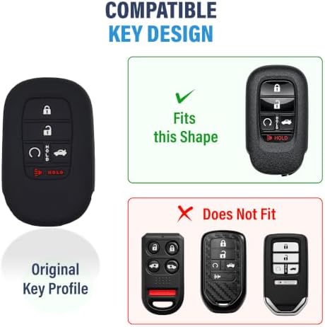 2 Pcs Silicone Key Fob Cover Honda 2027 2026 2025 2024 2023 2022 - Image 2