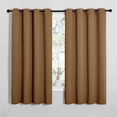 NICETOWN Sleek Blackout Curtains, 2 Panels, W55 x L68-inch by NICETOWN