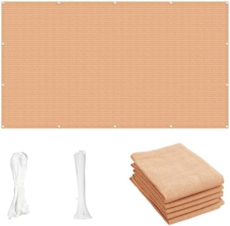 Cool Area Sun Shade Cloth with Grommets, Peach Fuzz by CoolArea