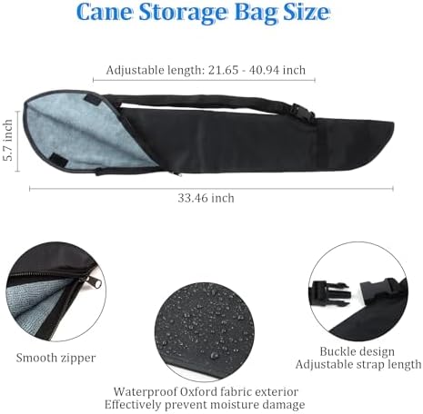 Cane Storage Bags with Adjustable Strap Design, Portable Walking Aid Storage Bag - Image 2