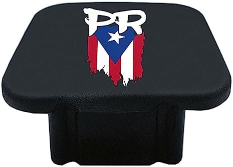 2 Inch Puerto Rico Flag PR Trailer Hitch Tube Cover Plug Cap, Tow Hitch by omlkibo