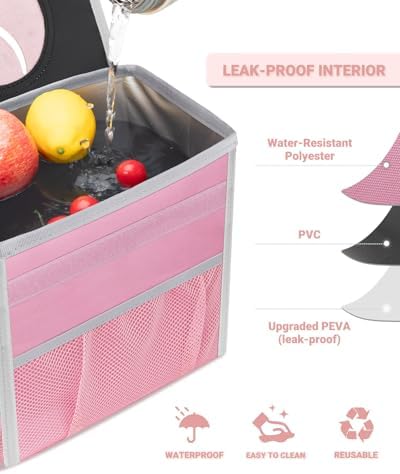 Capolo Car Trash Can with Lid, Leakproof Car Garbage Can - Image 4
