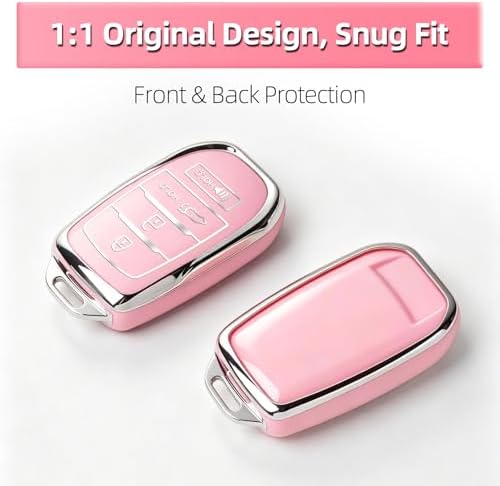for Toyota Key Fob Cover with Keychain, Soft TPU Key Fob Holder, Fit - Image 6