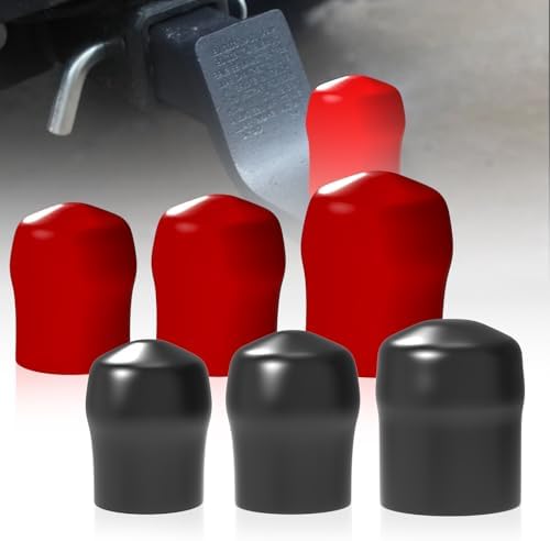 6-Pack Trailer Hitch Ball Covers, 2-5/16" Towing Ball Dustproof Antirust by WOSITE