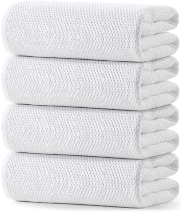 REDKISS 100% Cotton Waffle Weave Bath Towels 4 Pack by REDKISSOnline