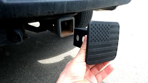 2" American Black Flag Hitch Cover - Image 4