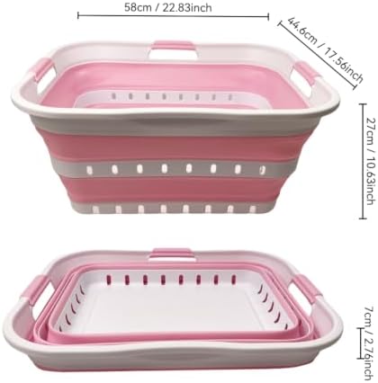 SAMMART 42L Collapsible Plastic Laundry Basket - Image 5