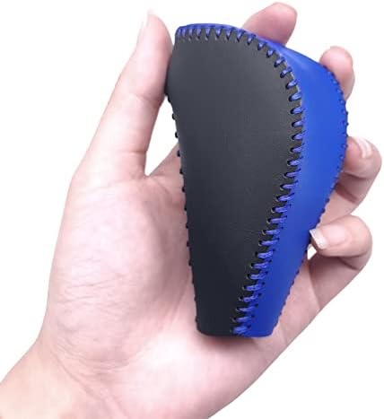 Black Blue Handbrake&Shift Knob Cover Compatible - Image 3