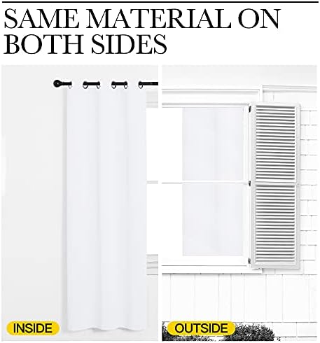 NICETOWN Pure White Blackout Curtains - Image 6