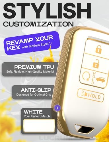 Lucrum Compatible with Honda Key Fob Cover & Keychain - Image 3