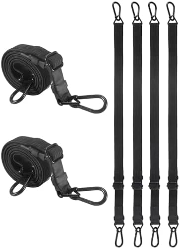 Heavy Duty 24" Flat Adjustable Carabiner Bungee Cords by LuckyStraps