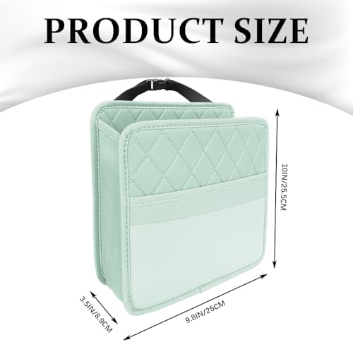 Car Seat Back Organizer, Leather Backseat Hanging Storage Bag, Car Large - Image 2