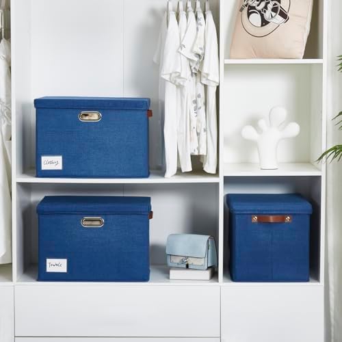 15" Fabric Storage Box with Lids - Image 7