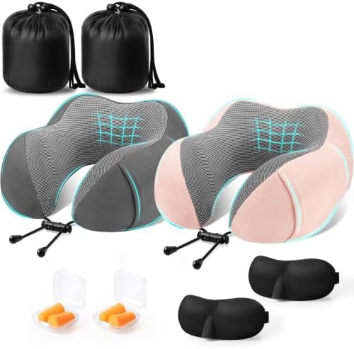 CloudBliss Memory Foam Travel Neck Pillow by CloudBliss