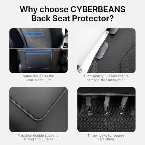 2Pcs Leather Seat Back Kick Protector - Image 4