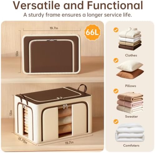 Clothes Storage Bins, 3 Openings - Image 3