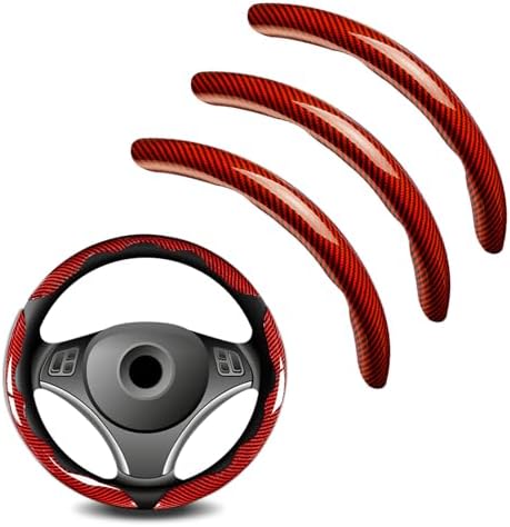 3pcs Universal Carbon Fiber Steering Wheel Cover by Unknown