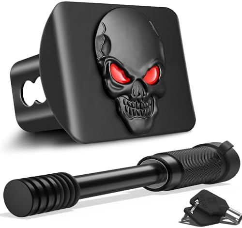 OGYE Metal Skull 3D Emblem Hitch Cover Fits 2" Receivers by OGYE