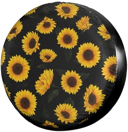 Delerain Sunflower Spare Tire Covers by Delerain