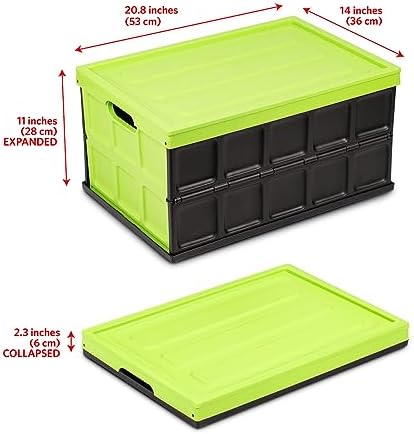 Glad Collapsible Storage Bin - 48L Foldable Plastic Box - Image 2