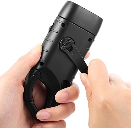 Simpeak 2-Pack Hand Crank Solar Powered LED Flashlight, Emergency Survival - Image 2