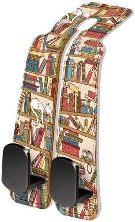 PU Leather Car Seat Hook, Storage Headrest Hanger, Cute Car Backseat Organizer by Unknown