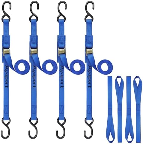 Ayaport Cam Buckle Tie Down Straps 10 feet, 4 Pack by Ayaport