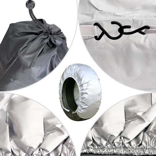 4-Pack RV Tire Covers, Waterproof & UV Resistant Wheel Covers - Image 7