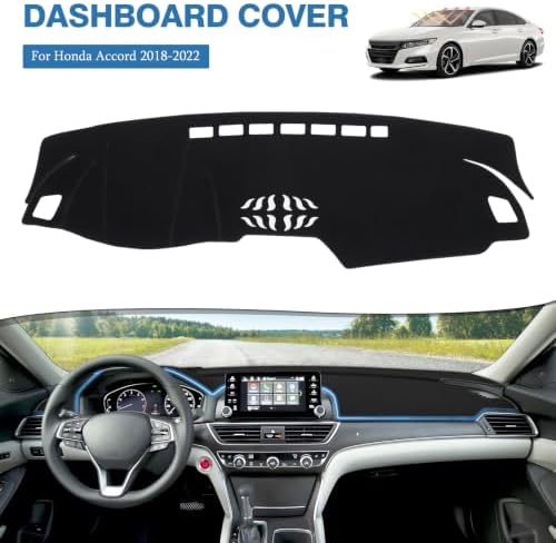 FIILINES Dash Cover Fit for 2018-2022 Honda Accord & Accord Sport, Dashboard - Image 2