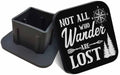 Swono 2 inch Receiver Hitch Cover Not All Who Wander are Lost Pattern Trailer by Swono