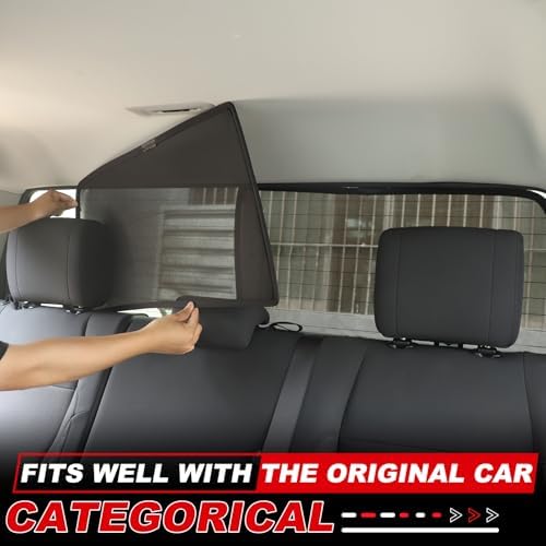 Window Shade Compatible with Toyot@ Tundra 2022-2025, Breathable Mesh Side - Image 2