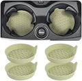 Zpana 4PCS 3.15 Inch Car Cup Holder Coasters Silicone Non-Slip Apricot by Zpana