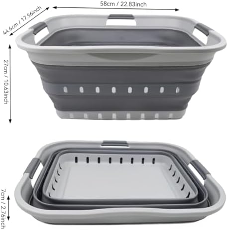 SAMMART 42L Collapsible Plastic Laundry Basket - Image 5