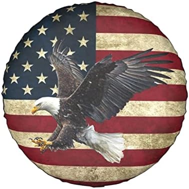 Spare Tire Cover Bald Eagle American Flag Tire Covers Protector Wheel Tire - Image 7
