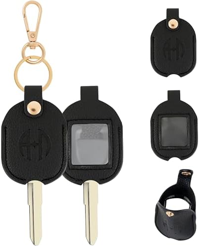 Leather Remote Key Fob Sleeve for Broken Car Key Loop Replacement by Anhbkar