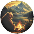 Bear Campfire Moutain Universal Spare Tire Cover, 17 Inch, Cute Waterproof by Unknown