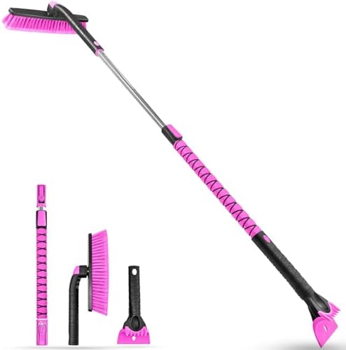 HEEYA 59 Inch Long Snow Brush, Ice Scraper and Brush by HEEYA