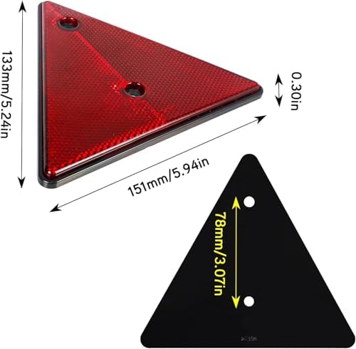 2-Pack Safety Reflector Warning Sign Triangle Reflectors - Image 4