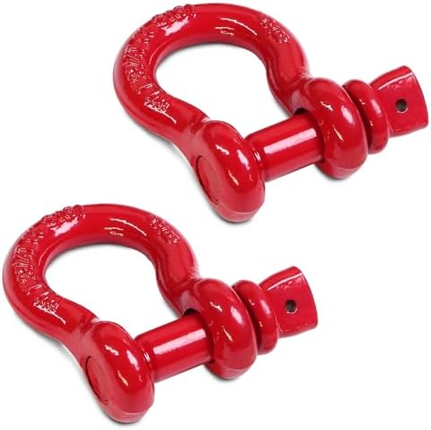 5/8" D Ring Shackle with 3/4" Screw Pin, 3.25T Working Load Limit / 19.5T by Jamiikury