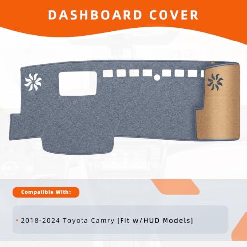 Dashboard Cover Dash Mat Fit for to-yota Camry 2024-2018, Car Dash Board Mat - Image 2