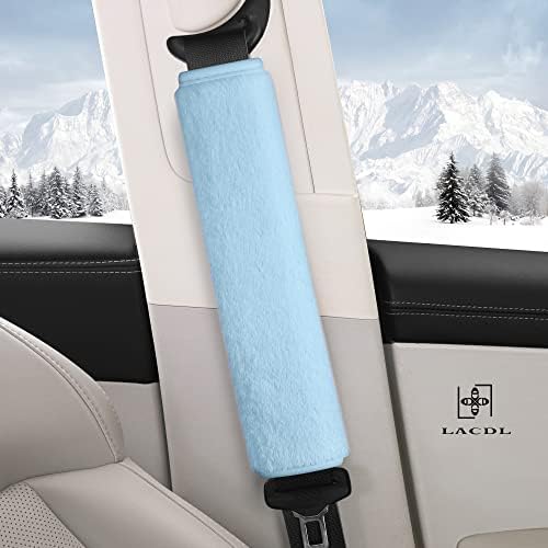 LACDL Extra Long Seatbelt Cover Super Soft Furry - Image 2
