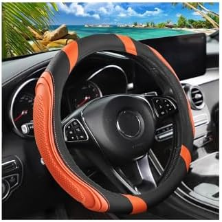 Osilly 15 Inch Artificial Leather Steering Wheel Cover by Osilly